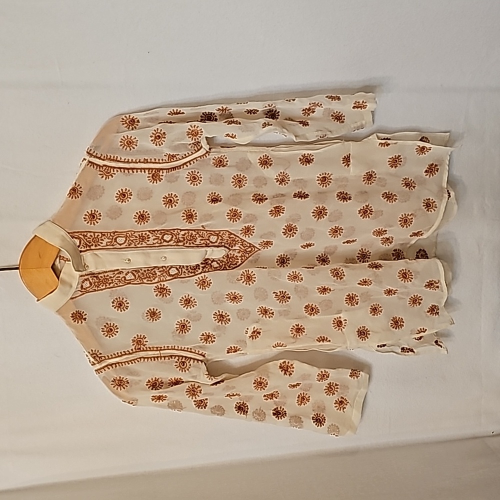 Silk Embroidered Top